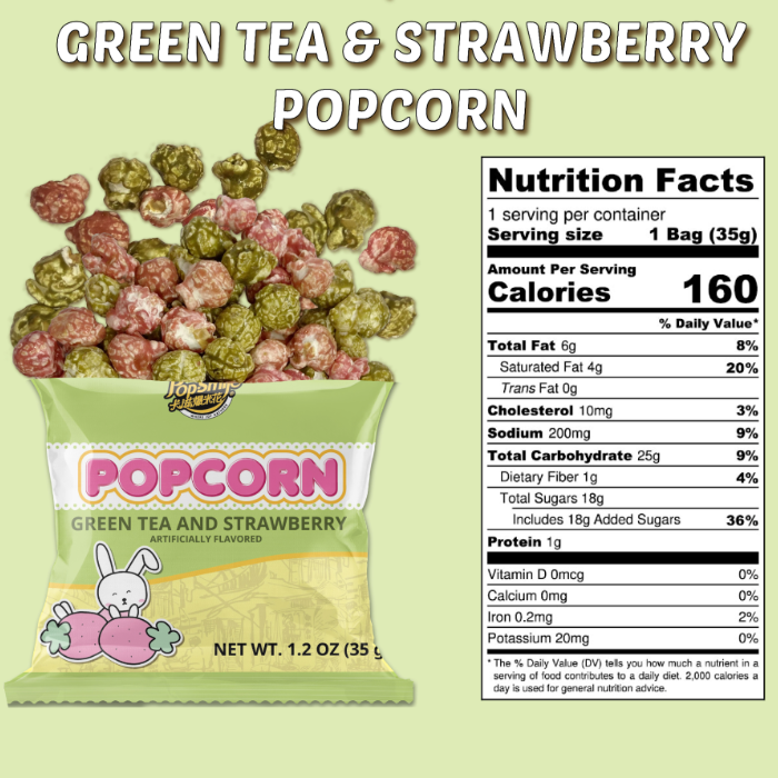 Green Tea & Strawberry Flavour 35g