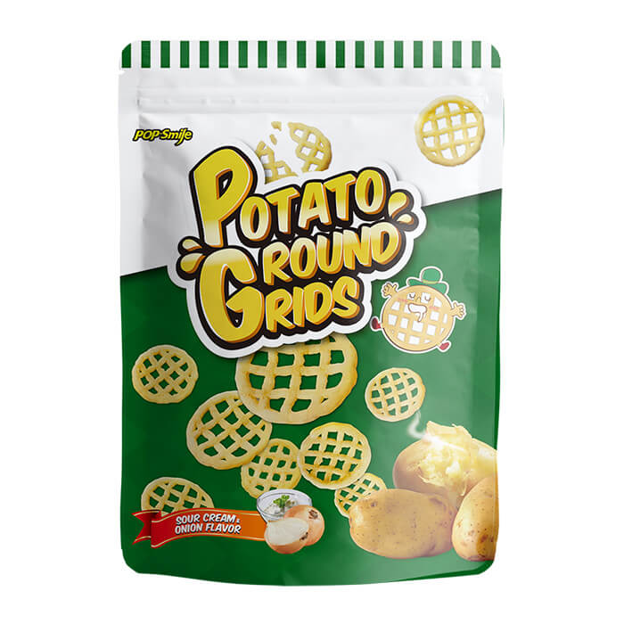 Sour Cream & Onion Flavor Potato Round Grid- 280g